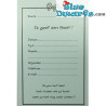 6 x uitnodigingskaarten smurfen