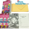 6 x Cartes d'invitation schtroumpfs "Uitnodiging"