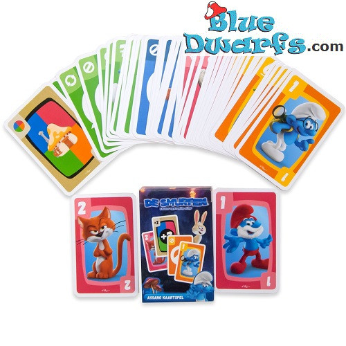 Juego de naipes pitufos  Assano