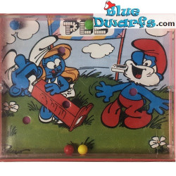 7x PEZ Mini smurf puzzle