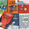 5x Comico I puffi:  "Les schtroumpfs" francese (+/- 14x10cm)