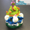 Schlumpfe mit Weihnachtsbaum *Stopfe Schlumpf* (BIP Holland, +/- 8cm)