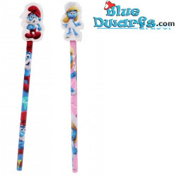 Smurfen potlood met gummetje  grote smurf