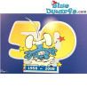 Ansichtkaart: 50 jaar smurfen 2008 (15 x 10,5 cm)