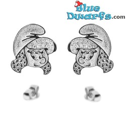 Smurf earrings