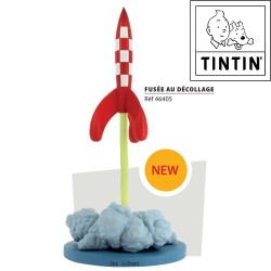 Statuette Tintin: "Fusée lunaire" (Moulinsart/ 2019)