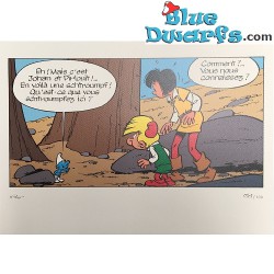 Smurf offset print Limited edition 100 pieces (+/- 40x30 cm)