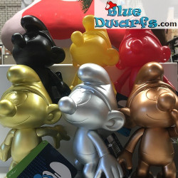 Plastic movable smurf *Global Smurfday Smurf* (reissue 2017, +/- 20 cm)