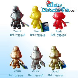Plastic movable smurf *Global Smurfday Smurf* (reissue 2017, +/- 20 cm)