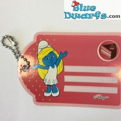 8 label tag of the smurfs (+/- 8 x 5,5 cm)
