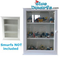 Cabinet mdf vetro *I Puffi* blu (28 x 10 x 40 cm)