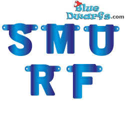 Banderitas *S-M-U-R-F* (15cm)