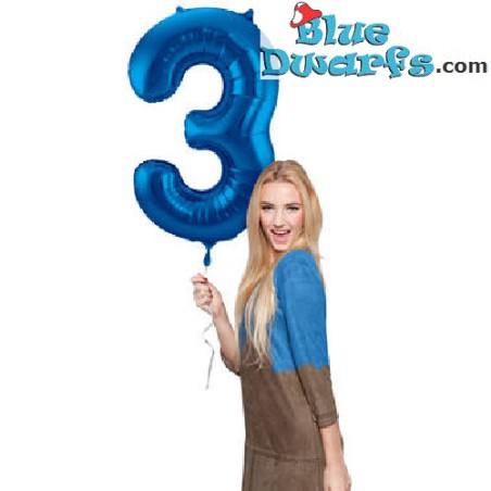 1x Smurf inflatable number (34inch/86cm)