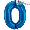 1x Smurf blue colored inflatable number (34inch/86cm)