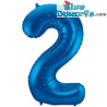 1x número azul *hinchables* (34inch/86cm)