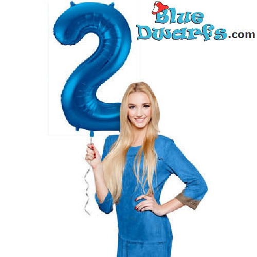 1x Schlumpf blau Nummer(34inch/86cm)