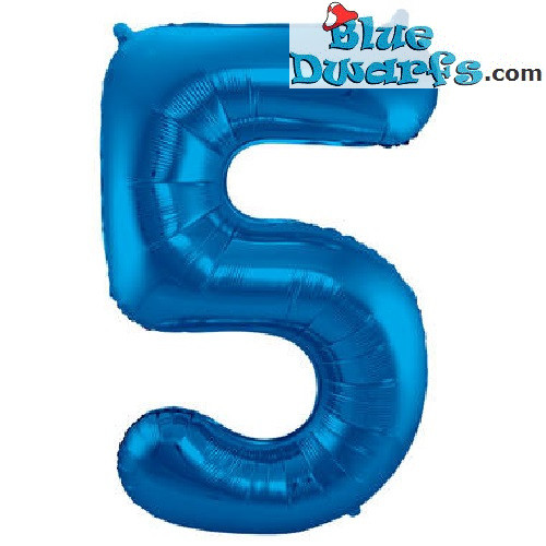 1x Schlumpf blau Nummer(34inch/86cm)