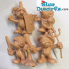 4x Romeinse smurf *lichtroze* (+/- 6cm)