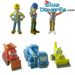 Kit de Jeu - Bob the Builder - 6 figurines - Comansi  (6 cm)