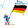 Schlumpf mit Deutscher Flagge - Pixi und die Schlümpfe - Metall-Schlumpffigur - 2020
