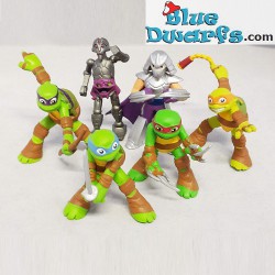 Figuras de Juguete Teenage Mutant Ninja Turtles - 6 figuras - Comansi, +/- 8cm