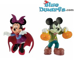 Ratón Mickey Mouse + Minnie Mouse Halloween (Bullyland)