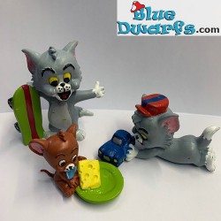 3x Tom & Jerry playset (1992, +/- 6,5cm)