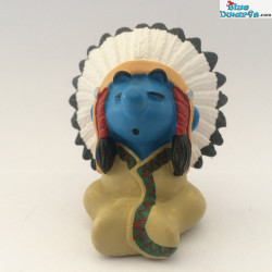 20549: Canoe Smurf (native americans 2007)