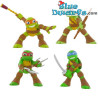 4x Figuras de Juguete Teenage Mutant Ninja Turtles (Comansi, +/- 6,5cm)