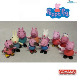Peppa Wutz - Familie Spielset - Peppa Pig - 8 Spielfiguren - Comansi - 6,5cm