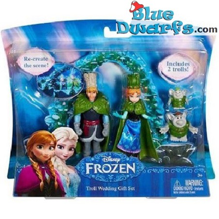 Frozen speelset trollenbruiloft +/- 12cm (Mattel)