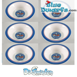 6 x smurf bowl (hard plastic/ reusable)