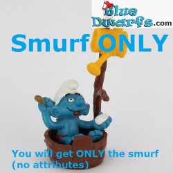 40235: Smurf in bad (supersmurf) glimmende variant