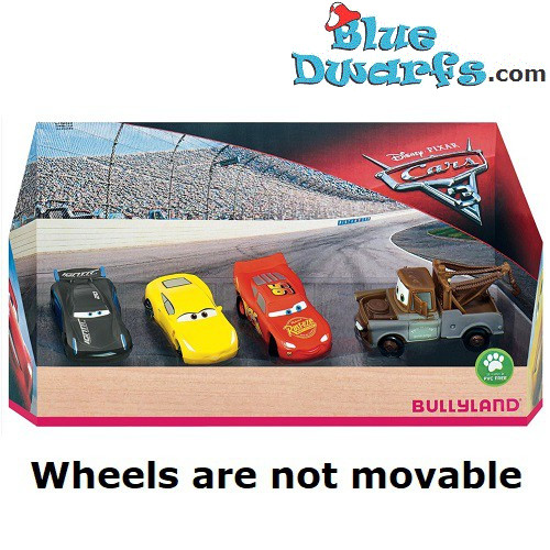 4x Cars Bullyland Disney 3-5 cm