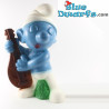 Smurf met gitaar beeld - tuinsmurf - Dupuis (+/- 30cm)