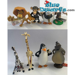 8x Madagascar Dreamworks speelset (+/- 8cm)