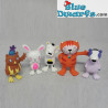 5x Poppy Cat speelset Comansi  (6 cm)