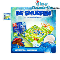 Smurfen Parcheesi - De Smurfen bordspellen - Pocket Editie - 2 spellen in 1