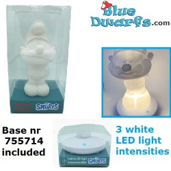 Smurfen lamp grote smurf (3 Intensities WHITE)  - MOODLIGHT -  (+/- 20cm)