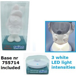 Smurfette light (3 Intensities WHITE)  - Moodlight -  (+/- 20cm)