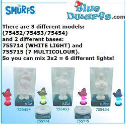 Smurf light (3 Intensities WHITE)  - Moodlight -  (+/- 20cm)
