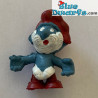 20180: Pappa smurf with pizza - POLAND - Schleich - 5,5cm