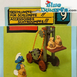 40110: Forklift/ Hijskraantje van de smurfen (Mint in box)