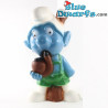 20081: Figura de Pitufo tirolés – Pitufo de plástico duro para jardín / Pitufo de jardín – Dupuis – 30 cm