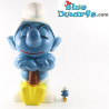 20043: Tuinbeeld Luiwammes met schep Smurf beeld - tuinsmurf - Dupuis (+/- 30cm)