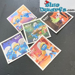 Smurf sticker set of 5...