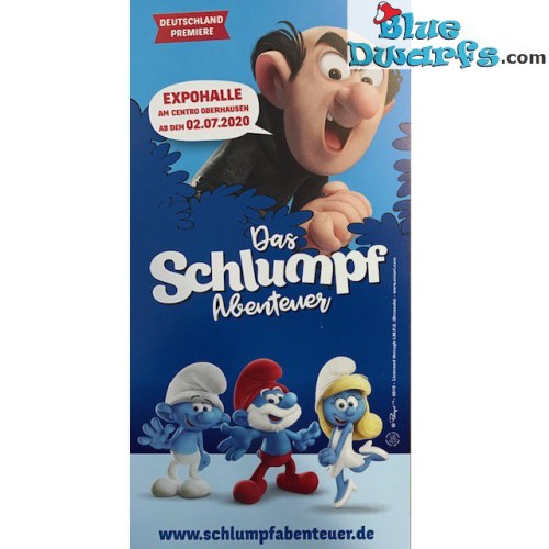 Flyer: Promotiekaart Smurf Experience (Oberhausen) - Schleich - 5,5cm