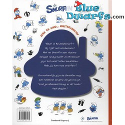 Smurf book: Spot the handy smurf Hardcover Dutch language - Schleich - 5,5cm
