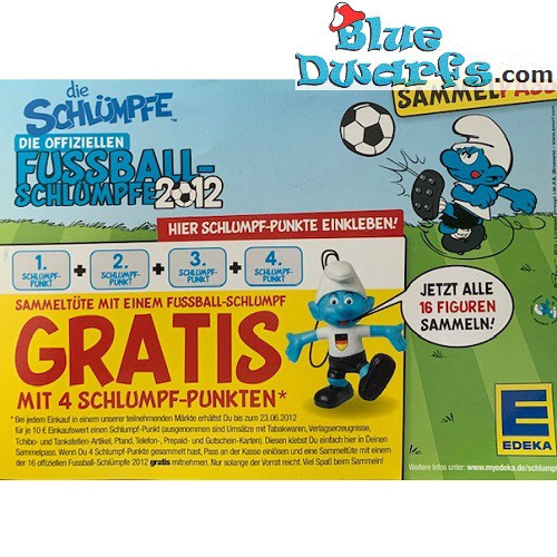 I puffi Cartolina EDEKA 2012 (+/- 15x 10cm)