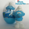 Timide Smurf (verstopt bloemen op zijn rug, Plastoy, 65551)